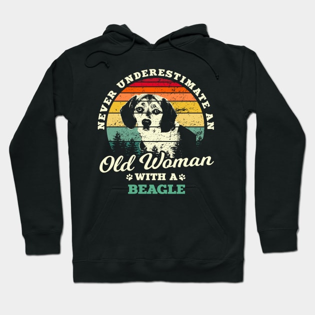 Woman Beagle Dog Hoodie by Cooldruck
